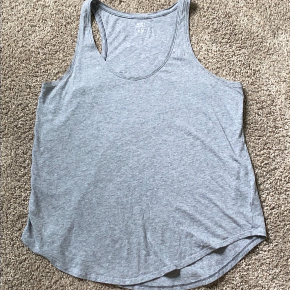 Grey Racerback Tank Top